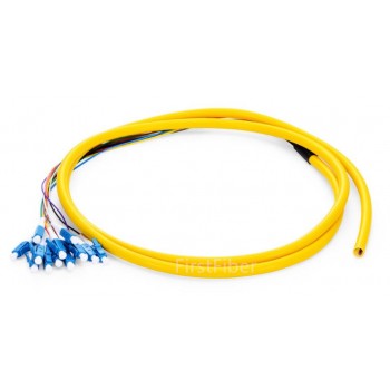 12 Color LC UPC fiber Pigtail Bunch 12 Core 12 Fiber Bunch 9/125 Single Mode