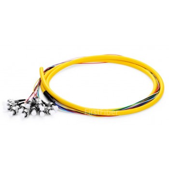 12 Color ST UPC fiber Pigtail Bunch 12 Core 12 Fiber Bunch 9/125 Single Mode