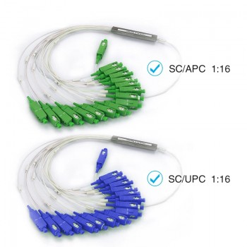 16 Channels Micro Type PLC Splitter 900μm Fiber