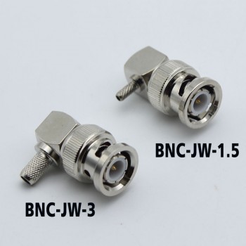 BNC Elbow Connector BNC-JW-1.5 BNC-JW-3 for 50-3 RG142 316 Feeder Cable