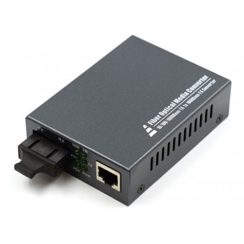 Ethernet to Fiber Converter, Multimode SC, 550m, 10/100/1000BASE-T to 1000BASE-F