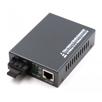 Ethernet to Fiber Converter, Single-mode SC, 40km 10/100TX to 100FX 