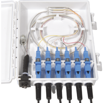 FF-FTB6A 6 Cores Optical Terminal Box (Max Capacity: 6 cores SC), Support Wall Mounting, 172*136*40mm