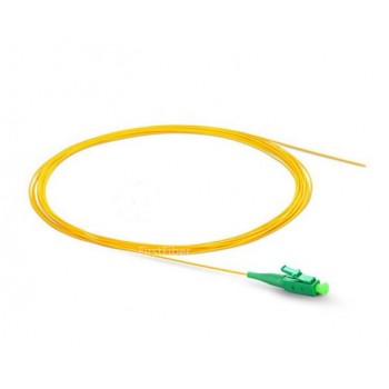 LC APC fiber Pigtail Simplex 9/125 Single Mode Fiber Optic Pigtail 0.9mm Jacket