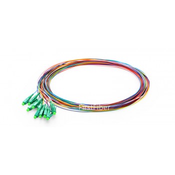 12 Colors LC/APC fiber Pigtail cable G657A 12 Cores 12 Fibers Simplex 9/125 Single Mode Pigtail 0.9mm