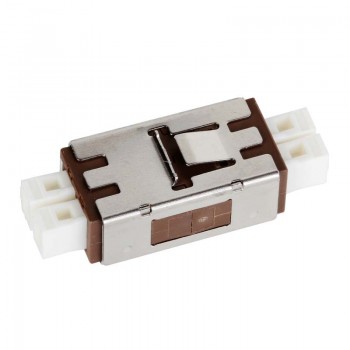 Mating sleeve adaptor, MU & MU connecting port, duplex, rectangle shape, zirconia internal tube, metal material