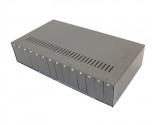 14 Port Chassis Media Converter, 110V (Dual Power) Plug-and-Play with Hot-Swap Features 