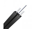 1 Fiber Singlemode 9/125 OS2, FRP Strength Member, LSZH Butterfly Flat Indoor FTTH Drop Cable GJXFH