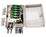 FF-FTB24A 24 Cores Optical Terminal Box (Max Capacity: 24 cores SC), Support Uncuting, Wall Mounting, Pole Mounting, 305x225x100mm