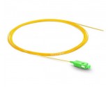 SC APC fiber Pigtail Simplex 9/125 Single Mode Fiber Optic Pigtail 0.9mm Jacket