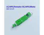 LC Female to SC Male Adapter LC to SC Fiber Connector Coupler Jointer