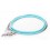 12 Fibers Pigtail LC OM3 50/125 Multimode OM3 Bunch 12 core Fiber Optic Pigtail - 0.9mm Sub Cables
