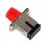 Hybrid adapter, FC & SC connecting port, simplex, rectangle shape, zirconia internal tube, metal material