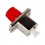 Hybrid adapter, LC & FC connecting port, simplex, rectangle shape, zirconia internal tube, metal material