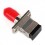 Hybrid adapter, SC & ST connecting port, simplex, rectangle shape, zirconia internal tube, metal material
