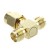 RP SMA Male to Two RP SMA Female Triple T RF Adapter Connector 3 way Splitter