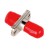 Hybrid adapter, FC & ST connecting port, simplex, rectangle shape, zirconia internal tube, metal material