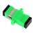 Mating sleeve adaptor, SC/APC & SC/APC connecting port, simplex, rectangle shape, zirconia internal tube