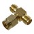SMA Male to Two SMA Female Triple T RF Adapter Connector 3 Way Splitter
